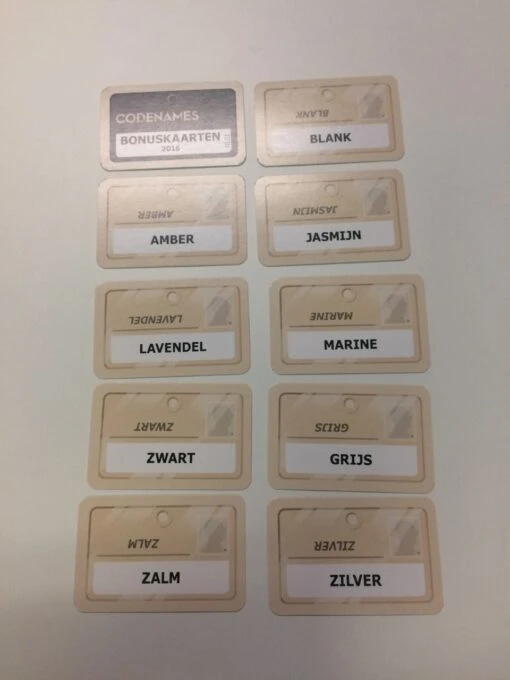 Promo Codenames: Bonus Set 2016 [NL] -Bordspellen Winkel 368717735