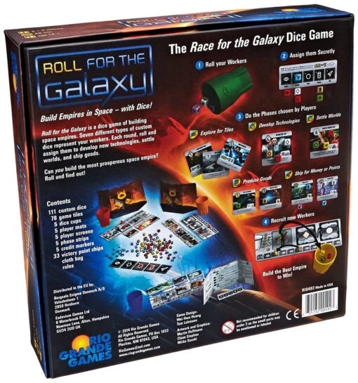 Rio-Grande-Games Roll For The Galaxy -Bordspellen Winkel 371613891