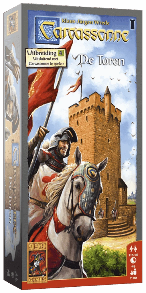 999 Games Carcassonne: De Toren (Uitbreiding 4) -Bordspellen Winkel 400560823
