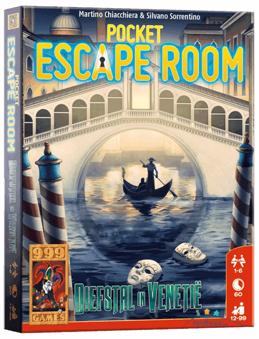 999 Games Pocket Escape Room: Diefstal In Venetië -Bordspellen Winkel 500796582