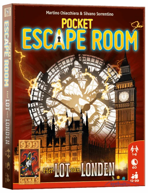 999 Games Pocket Escape Room: Het Lot Van Londen -Bordspellen Winkel 500796642