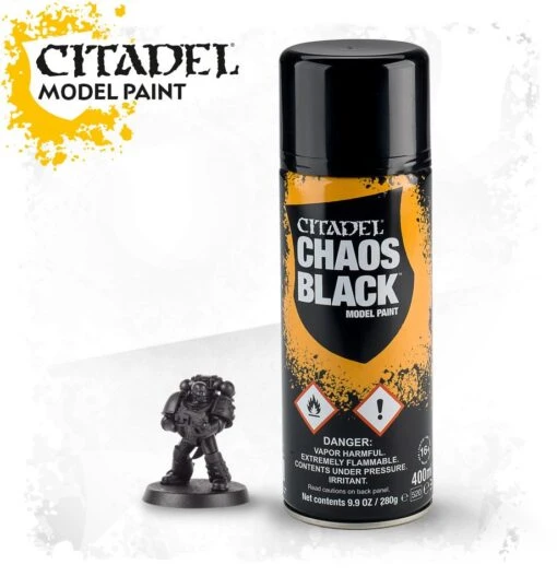Chaos Black Spray 400ml (Citadel) -Bordspellen Winkel 544628454