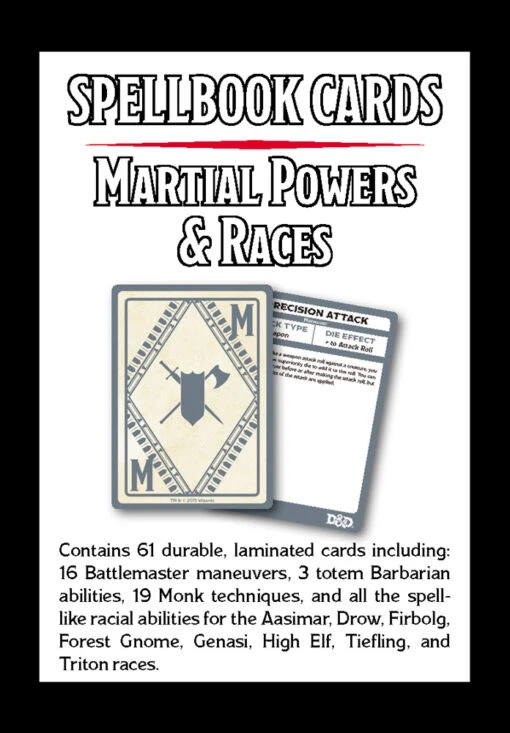 Dungeons & Dragons: Spellbook Cards - Martial Powers & Races -Bordspellen Winkel 546527129