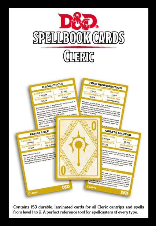 Wizards Of The Coast Dungeons & Dragons: Spellbook Cards - Cleric -Bordspellen Winkel 546528404