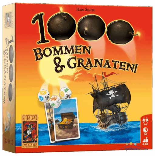999 Games 1000 Bommen & Granaten! -Bordspellen Winkel 554219969