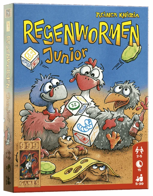 999 Games Regenwormen Junior -Bordspellen Winkel 554421314