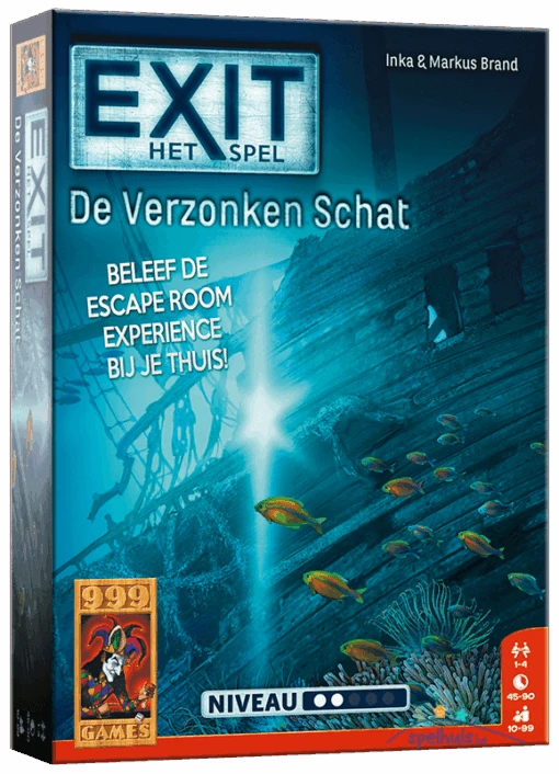999 Games EXIT - De Verzonken Schat -Bordspellen Winkel 631063972