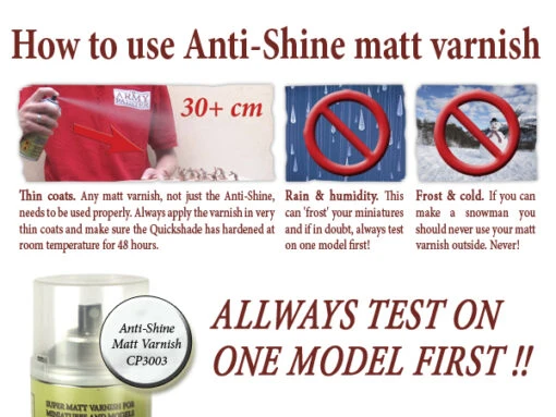 Anti-Shine Matt Varnish Spray (The Army Painter) -Bordspellen Winkel 692534568