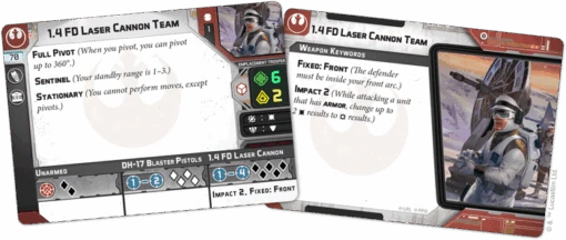 Fantasy Flight Games Star Wars Legion: 1.4 FD Laser Cannon Team Unit Expansion -Bordspellen Winkel 705978485