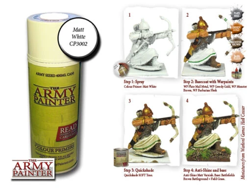 Base Primer - Matt White Undercoat (The Army Painter) -Bordspellen Winkel 729847465