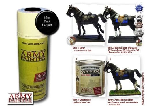 Base Primer - Matt Black Undercoat (The Army Painter) -Bordspellen Winkel 729914500
