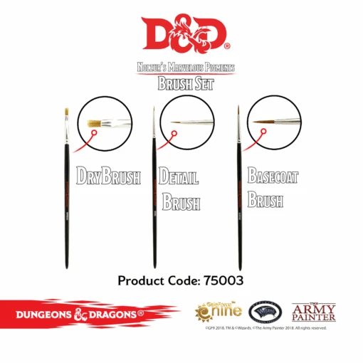 D&D Nolzur’s Marvelous Brush Set (The Army Painter) -Bordspellen Winkel 779286785