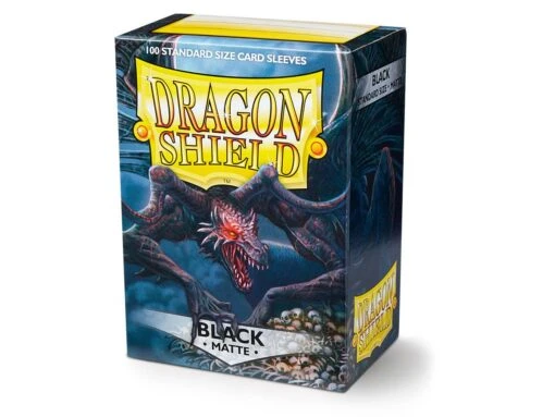 Dragon Shield Card Sleeves: Standard Matte Black (63x88mm) - 100 Stuks -Bordspellen Winkel 793959274