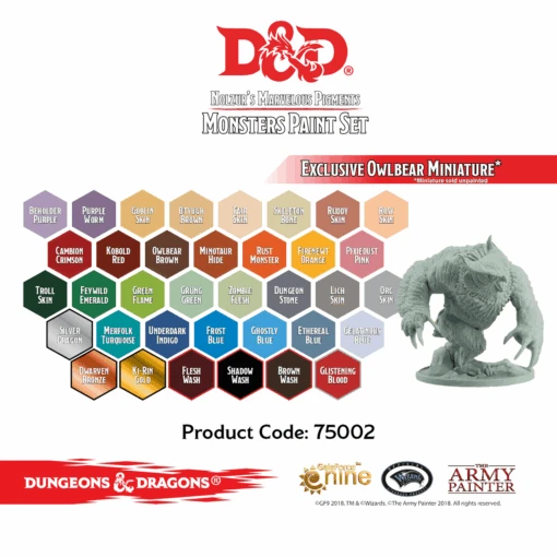 D&D Monsters Paint Set (The Army Painter) -Bordspellen Winkel 826250414