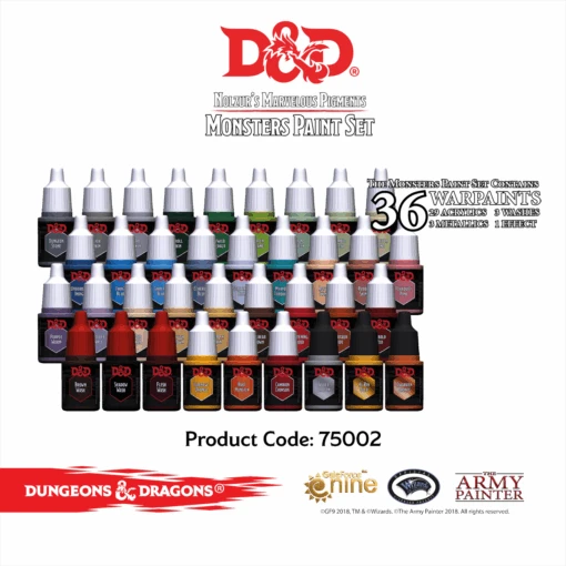 D&D Monsters Paint Set (The Army Painter) -Bordspellen Winkel 826250579