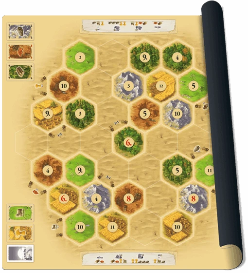 999 Games De Kolonisten Van Catan: Playmat (Desert) -Bordspellen Winkel 837432324