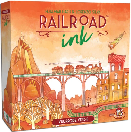 Railroad Ink [VUURRODE VERSIE] -Bordspellen Winkel 838723189