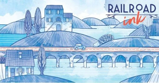 Railroad Ink [DIEPBLAUWE VERSIE] -Bordspellen Winkel 838738859