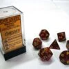 Chessex Dobbelstenen Mercury Speckled Polydice (7 Stuks)