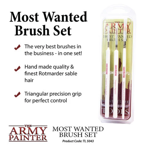 Most Wanted Brush Set (The Army Painter) -Bordspellen Winkel 910070490