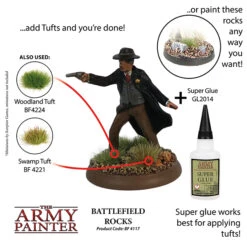 Basing: Battlefield Rocks (The Army Painter) -Bordspellen Winkel 910110655