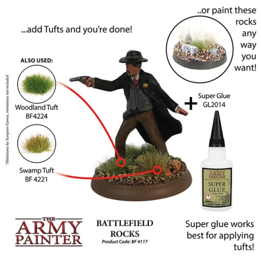 Basing: Battlefield Rocks (The Army Painter) -Bordspellen Winkel 910110655