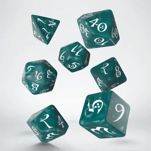 Dobbelstenen Classic RPG Dice Set Stormy/White (7 Stuks) -Bordspellen Winkel 951946795