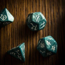 Dobbelstenen Classic RPG Dice Set Stormy/White (7 Stuks) -Bordspellen Winkel 951946810