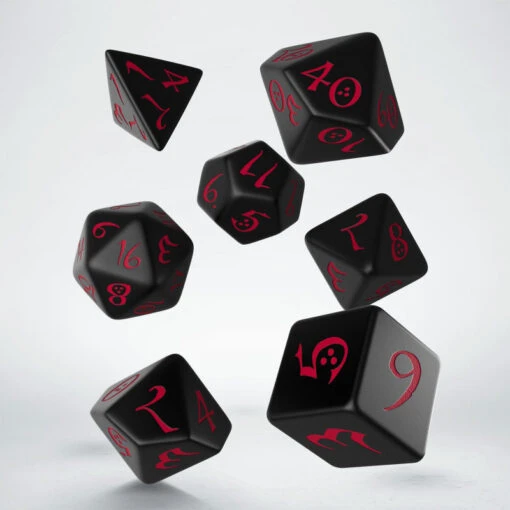 Dobbelstenen Classic RPG Dice Set Black/Red (7 Stuks) -Bordspellen Winkel 951947180