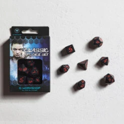 Dobbelstenen Classic RPG Dice Set Black/Red (7 Stuks) -Bordspellen Winkel 951947190