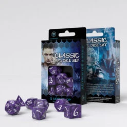Dobbelstenen Classic RPG Dice Set Lavender/White (7 Stuks) -Bordspellen Winkel 951948595